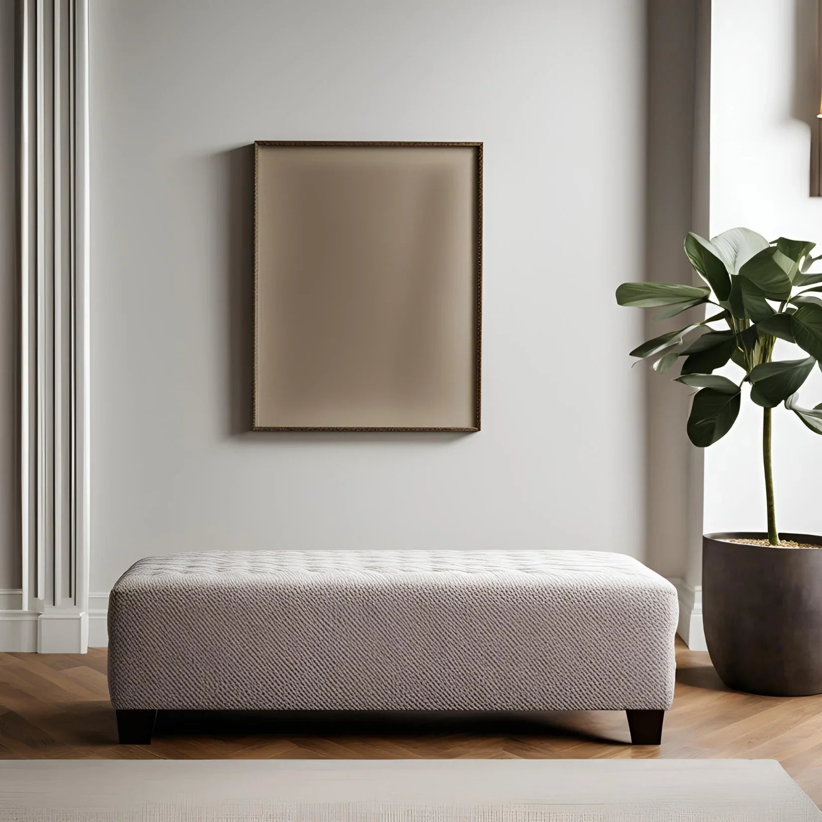 Minimalist Wooden Bench for Modern Decor - Ottoman - CRUZ INTERNATIONAL - Furniture Store